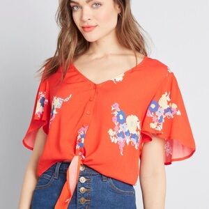 ModCloth Breezy‎ Tendency Crop Top, Size M